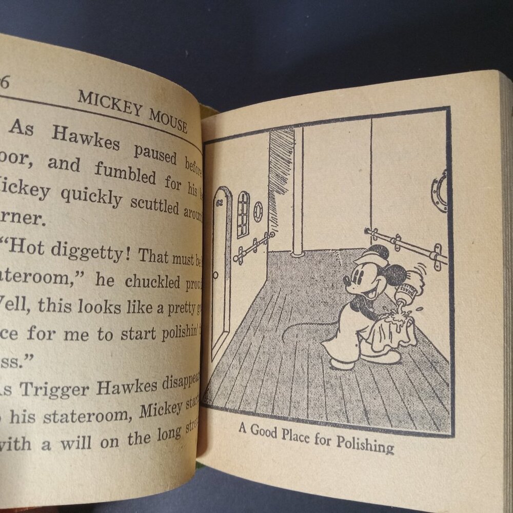 Disney MICKEY MOUSE IN THE FOREIGN LEGION #1428 VG, Big Little Books 1940 - Picture 5 of 16